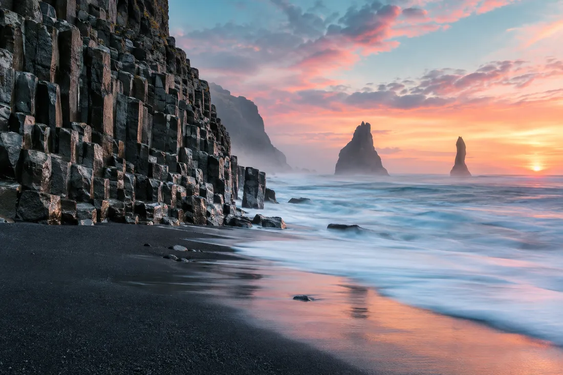 AI generated landscape of an Icelandic coast