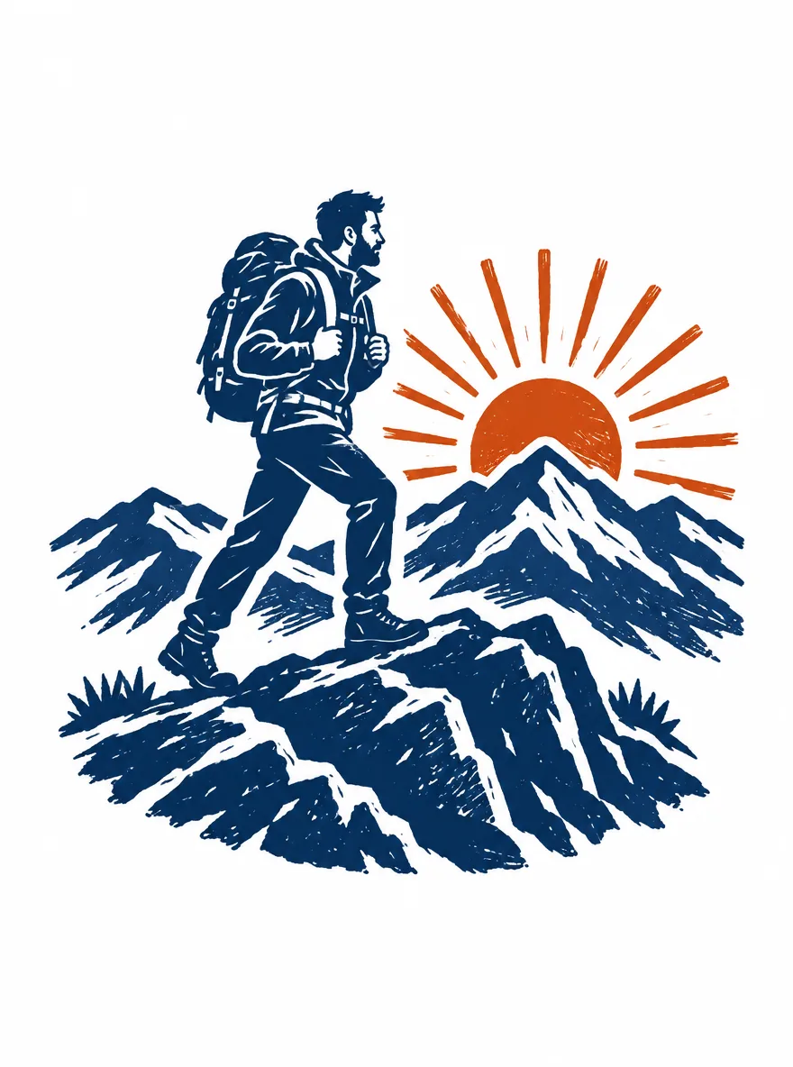 AI T-Shirt Art Generator: 4 Hiking Designs and Prompts