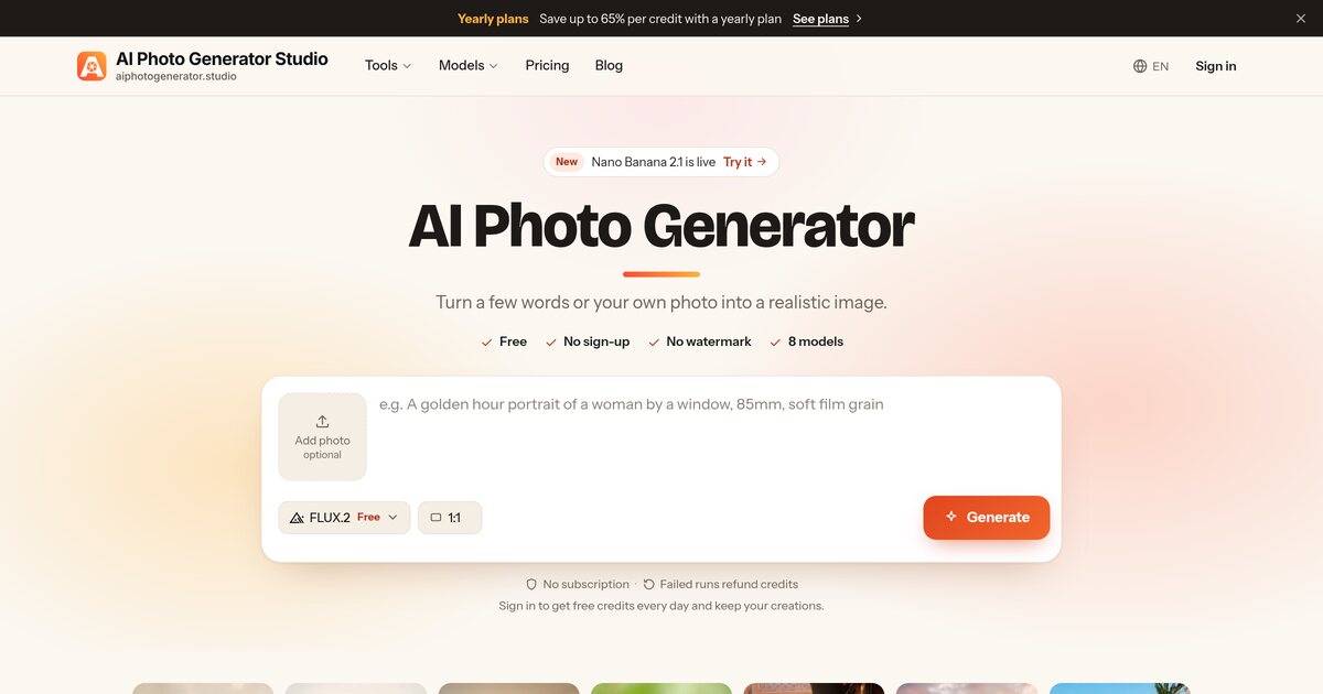 AI Photo Generator – Free Unlimited AI Image Generator